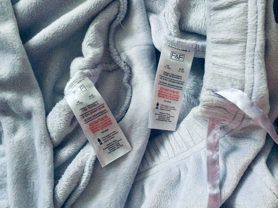 11-12 років, 152 зріст F&F велюрова лавандова та пудрова піжама