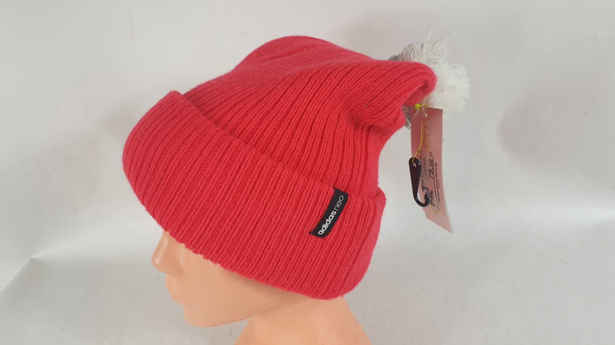ADIDAS NEO czapka   zimowa Z POMPONEM