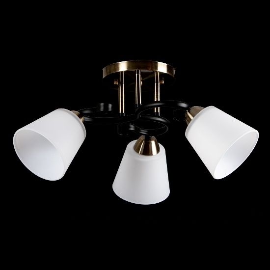 Люстра стельова з плафонами