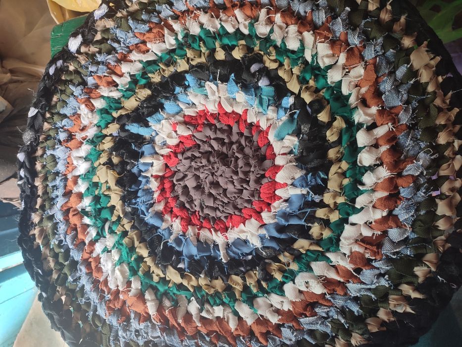 В'язаний коврик( круг)