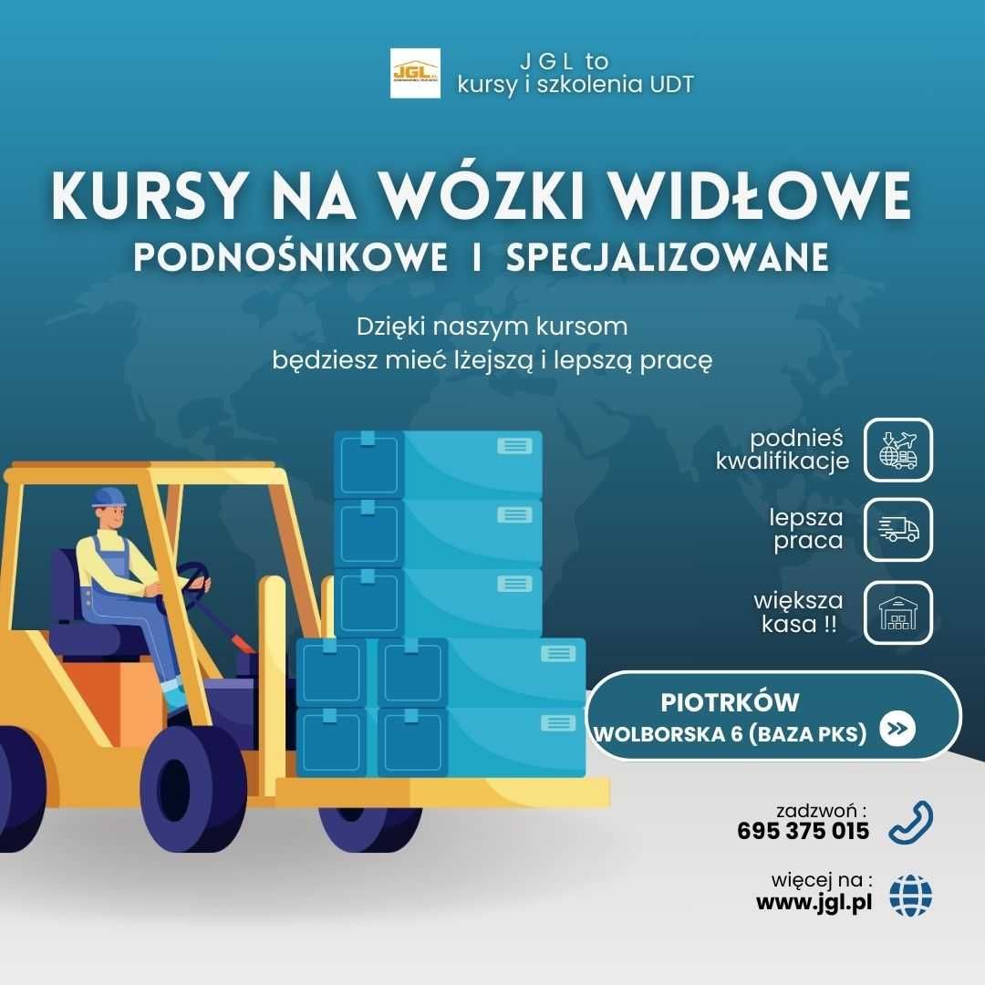 Kup dwa kursy na wózki widłowe z UDT i zapłać tylko za jeden!