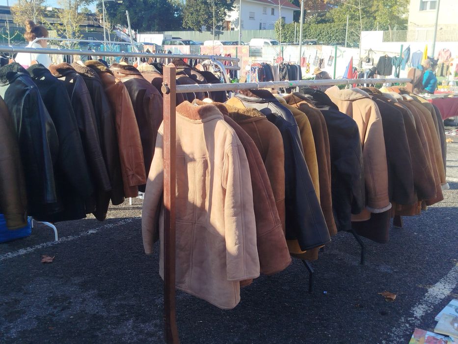 Casacos de cabedal quentes