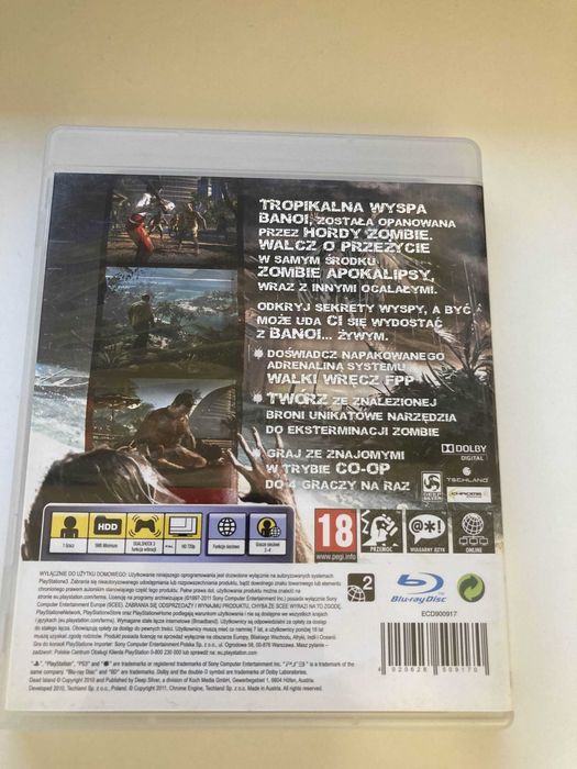 Dead Island Gra PS3 PL wersja językowa Tanio