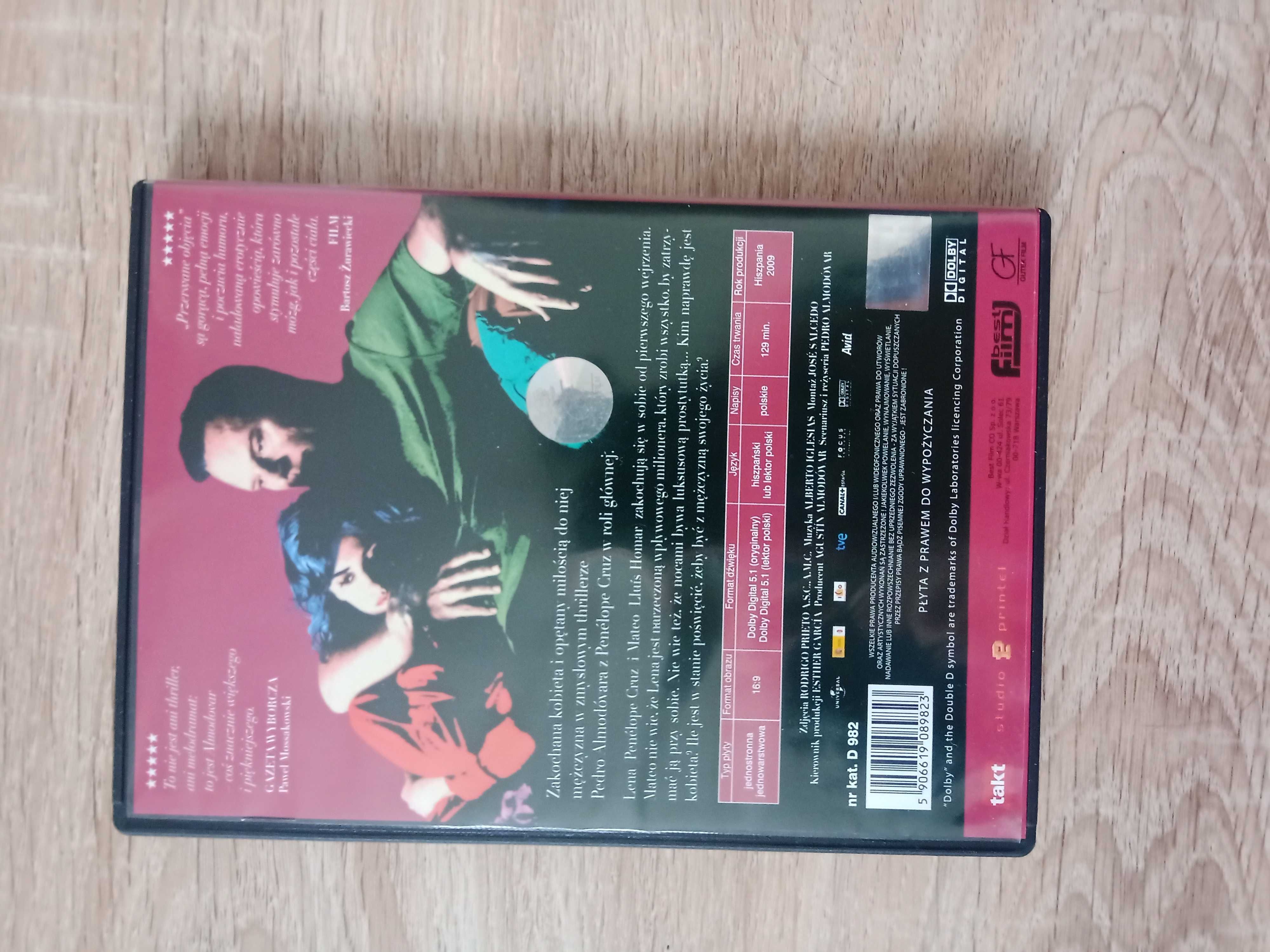 Przerwane objęcia Pedro Almodovar Penelope Cruz DVD