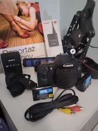 Zestaw fotograficzny Lustrzanka Canon 60D Lampa Błyskowa Grip 2 Bateri