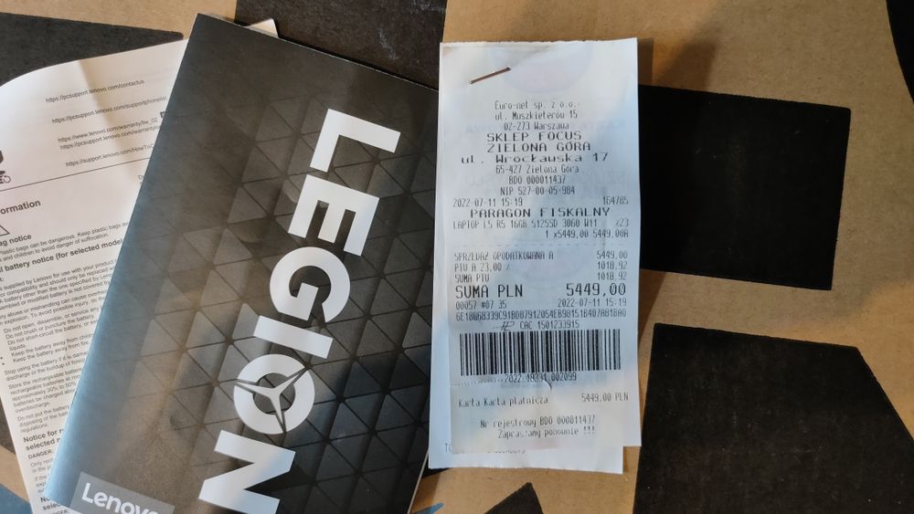 Lenovo Legion 5 (rtx3060, ryzen5)