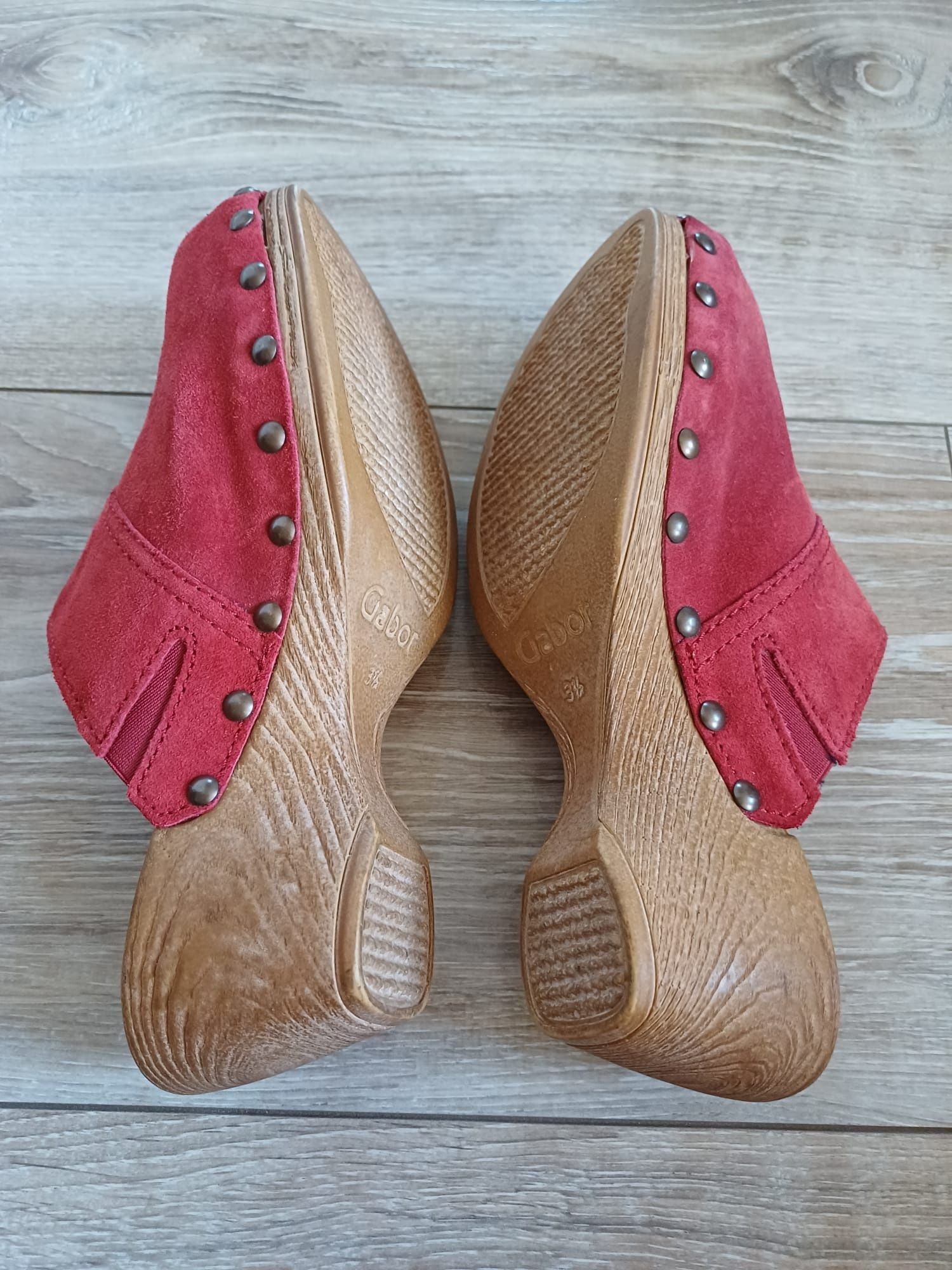 Buty na lato klapki skórzane firmy Gabor rozm 3,5 (36,5).