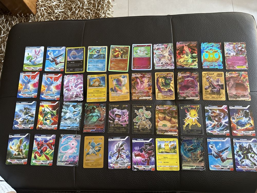 Pack 40 cartas de pokémon raras e novas