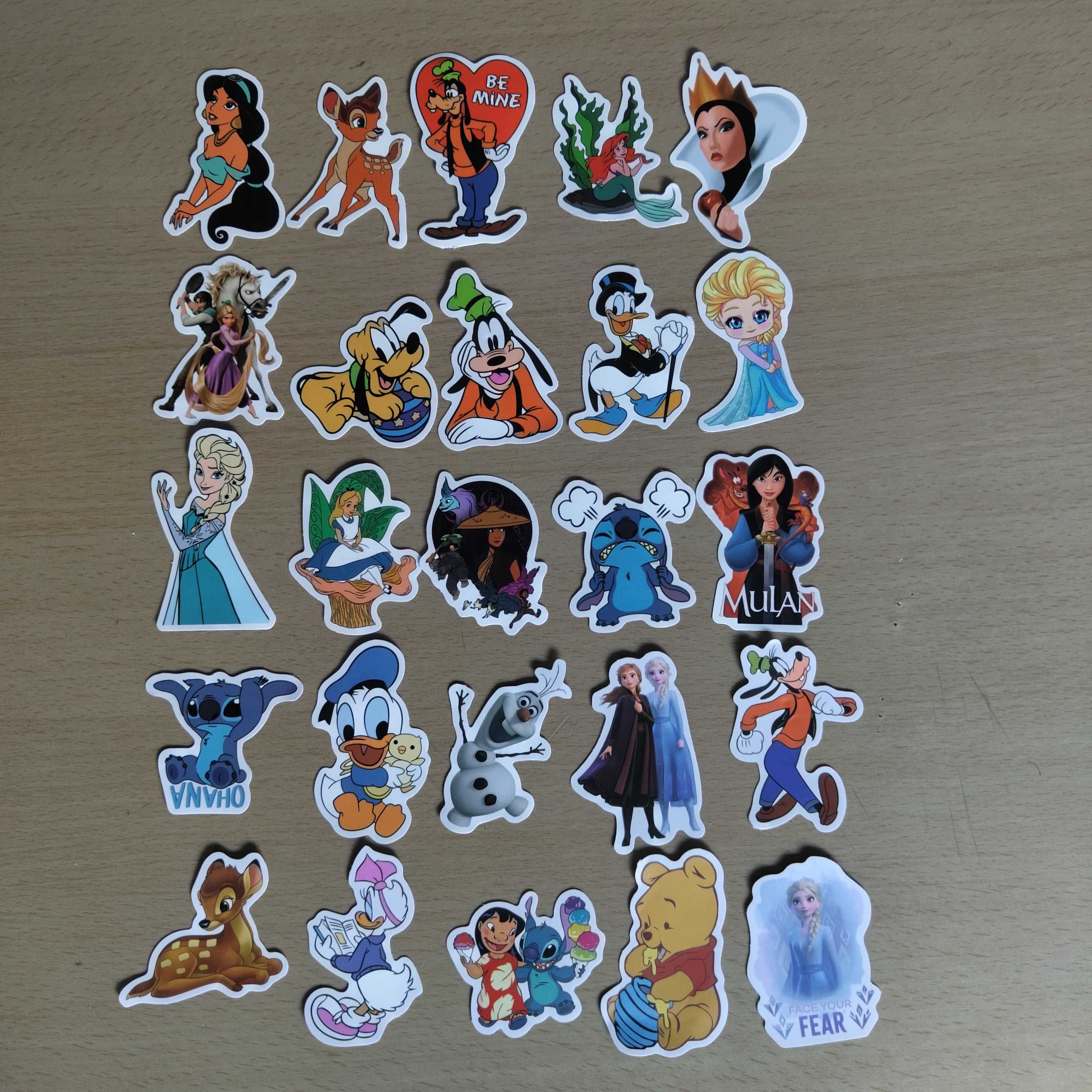 100 Stickers Autocolantes Disney Rei Leão, Minnie, Frozen