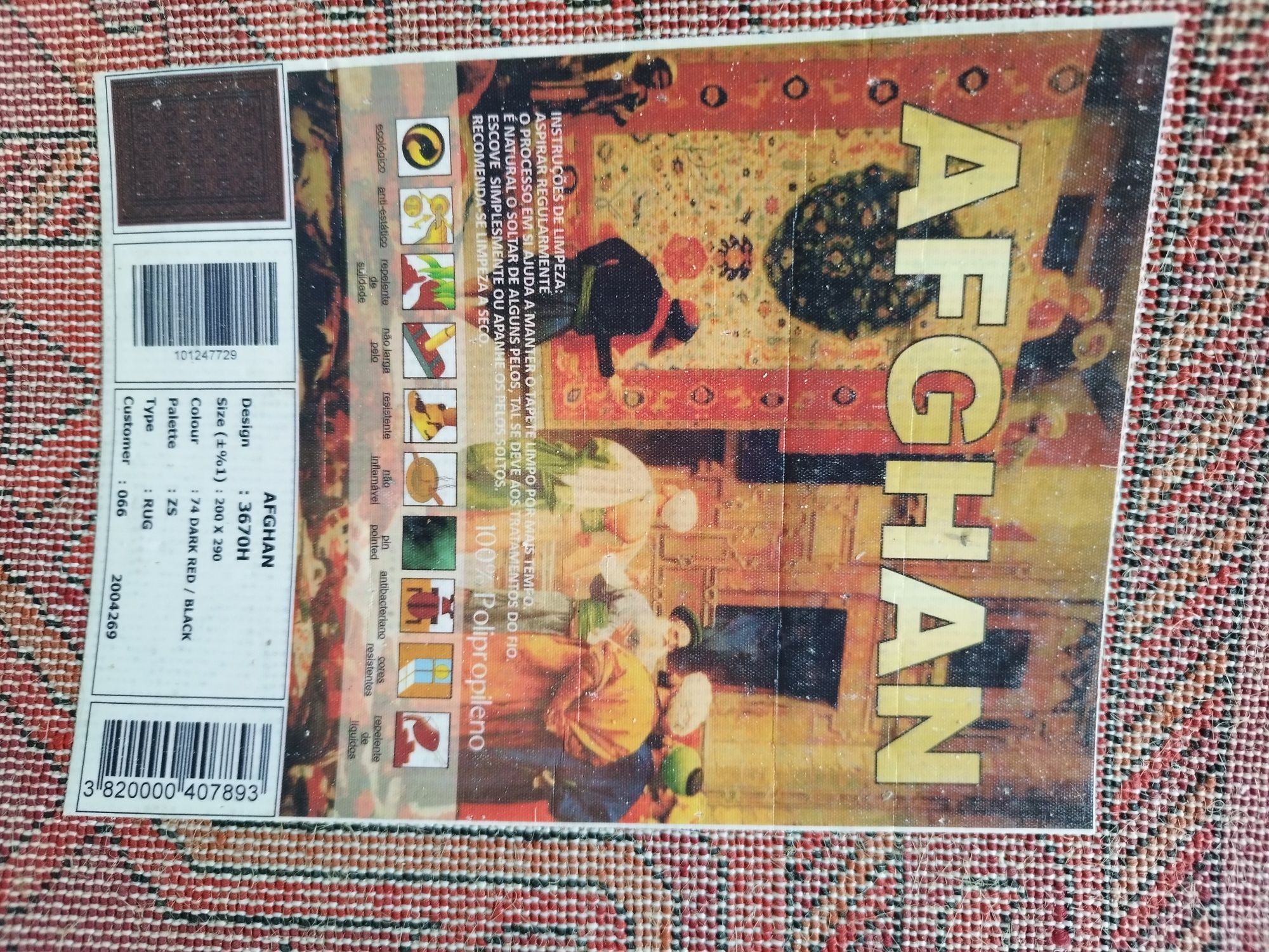 Tapete pelo curto Afghan