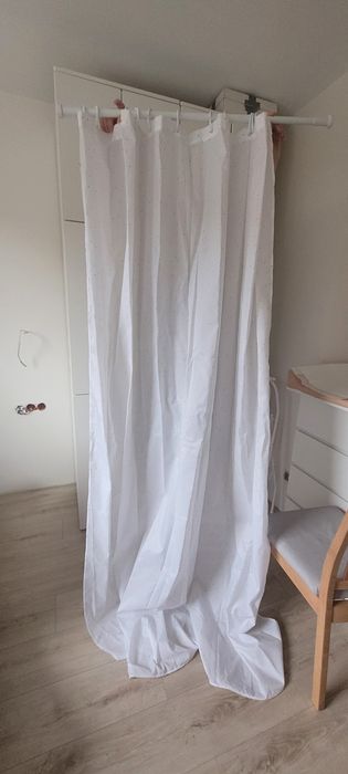 Zasłona prysznicowa z drążkiem komplet