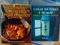 Dois livros de culinária / cozinha