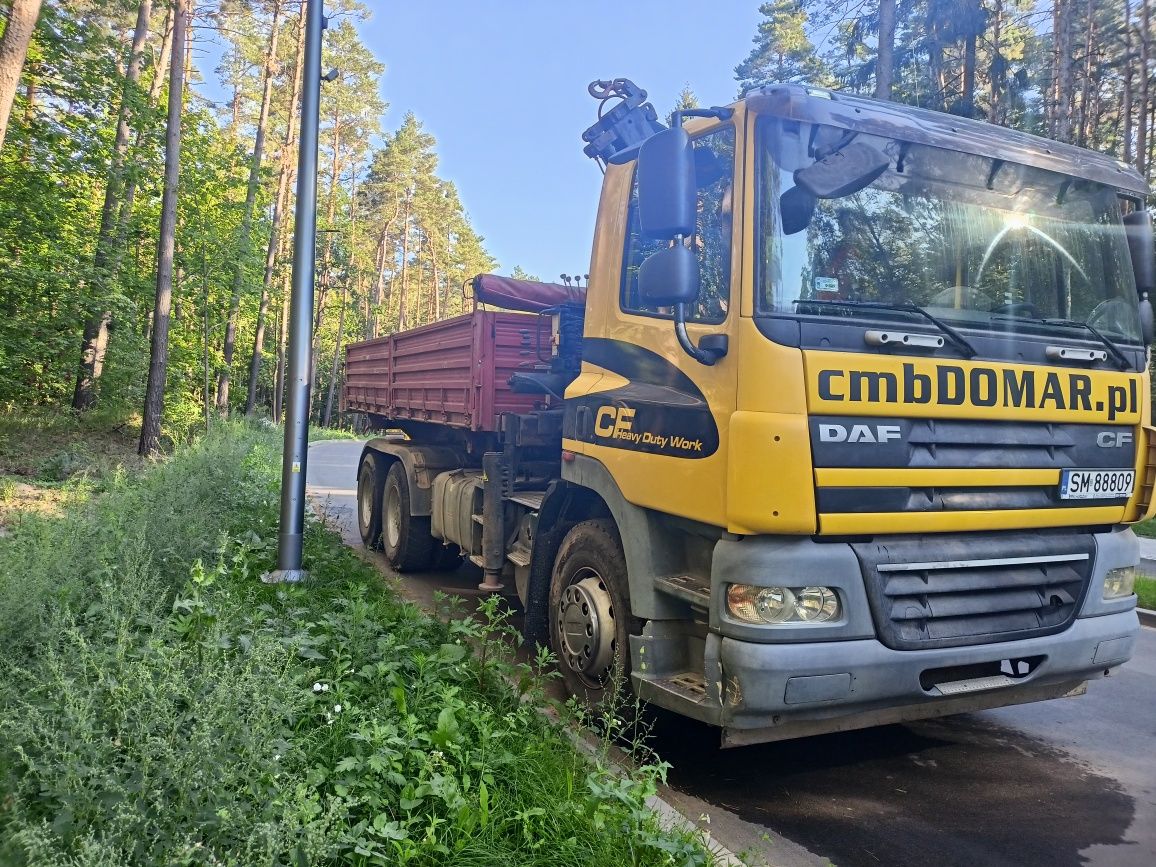 Daf Cf 360 6x4 wywrotka z hds zamiana na wywrotkę 4 osiową