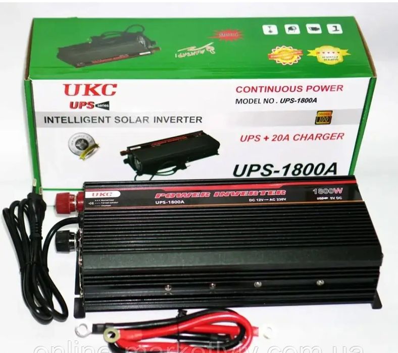 Преобразователь бесперебойник 12-220V зарядка 800 1300W 1800W инвертор