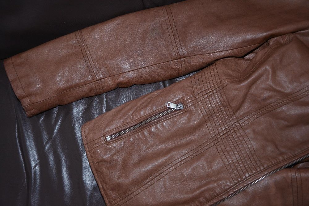 Kurtka Ochnik brązowa ocieplana damska 38 idealna na jesień