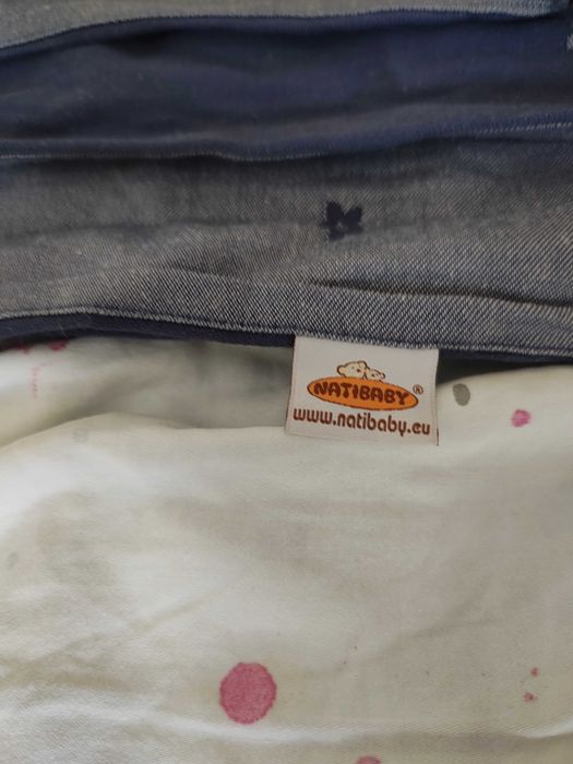 Chusta dla dziecka tkana wiązana Natibaby (jedwab, ramia, bawełna)