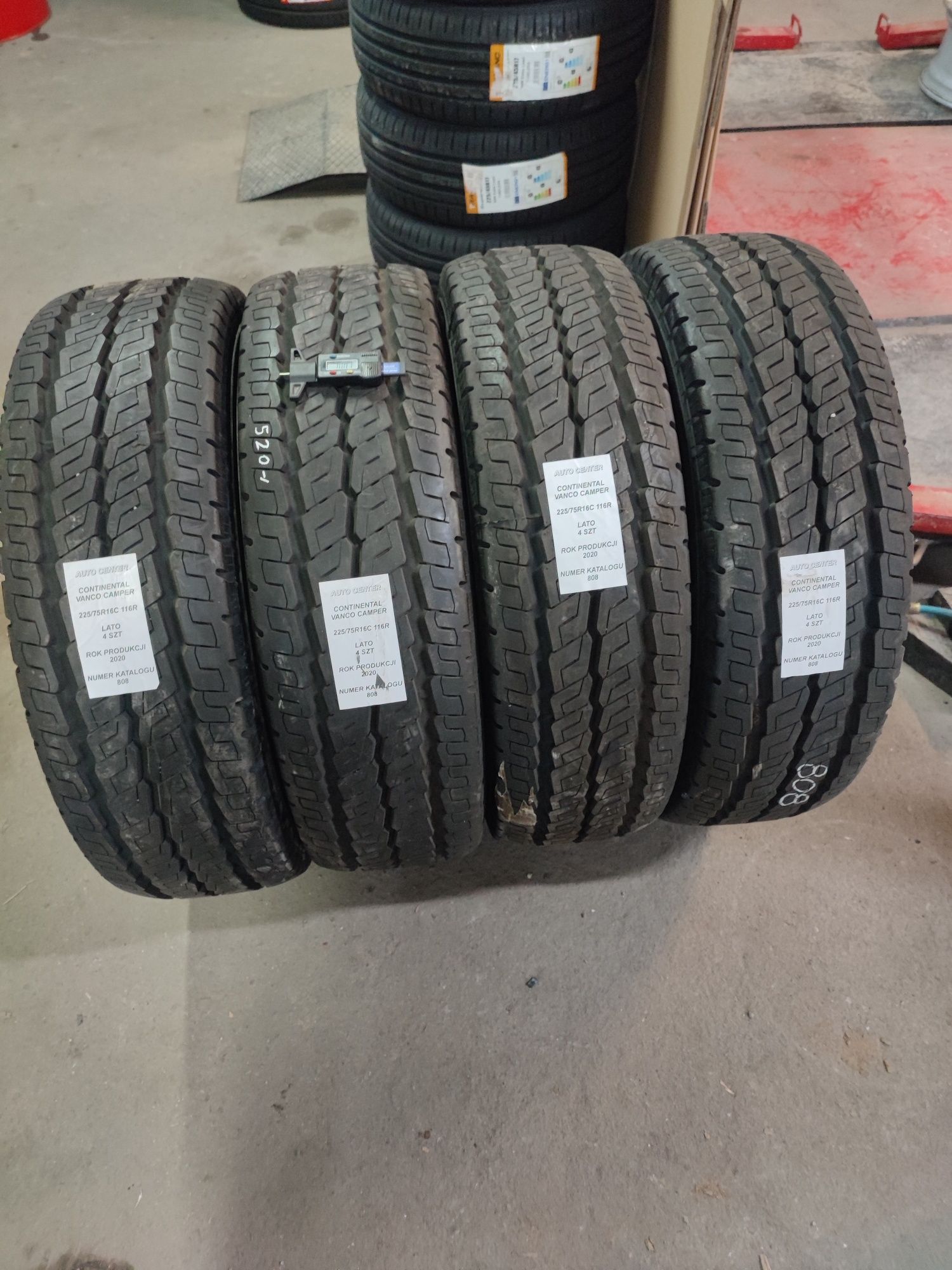 Opony letnie 225/75R16C 116R Continetal Vanco Camper | Jak Nowe!