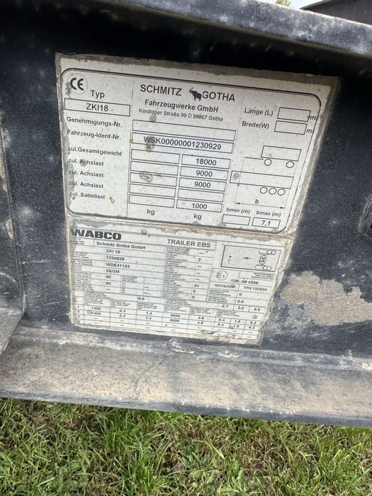 SCHMITZ CARGOBULL Przyczepa wywrotka 3 tandem 18t 2008r Rama ocynk