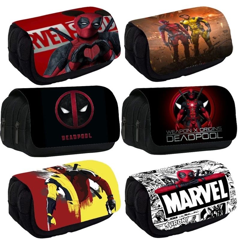 Estojos escolares Deadpool e wolverine