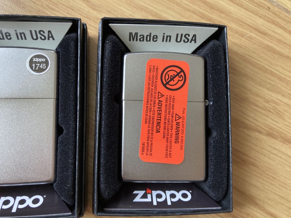 Новая бензиновая зажигалка Zippo 205 Satin Chrome из США