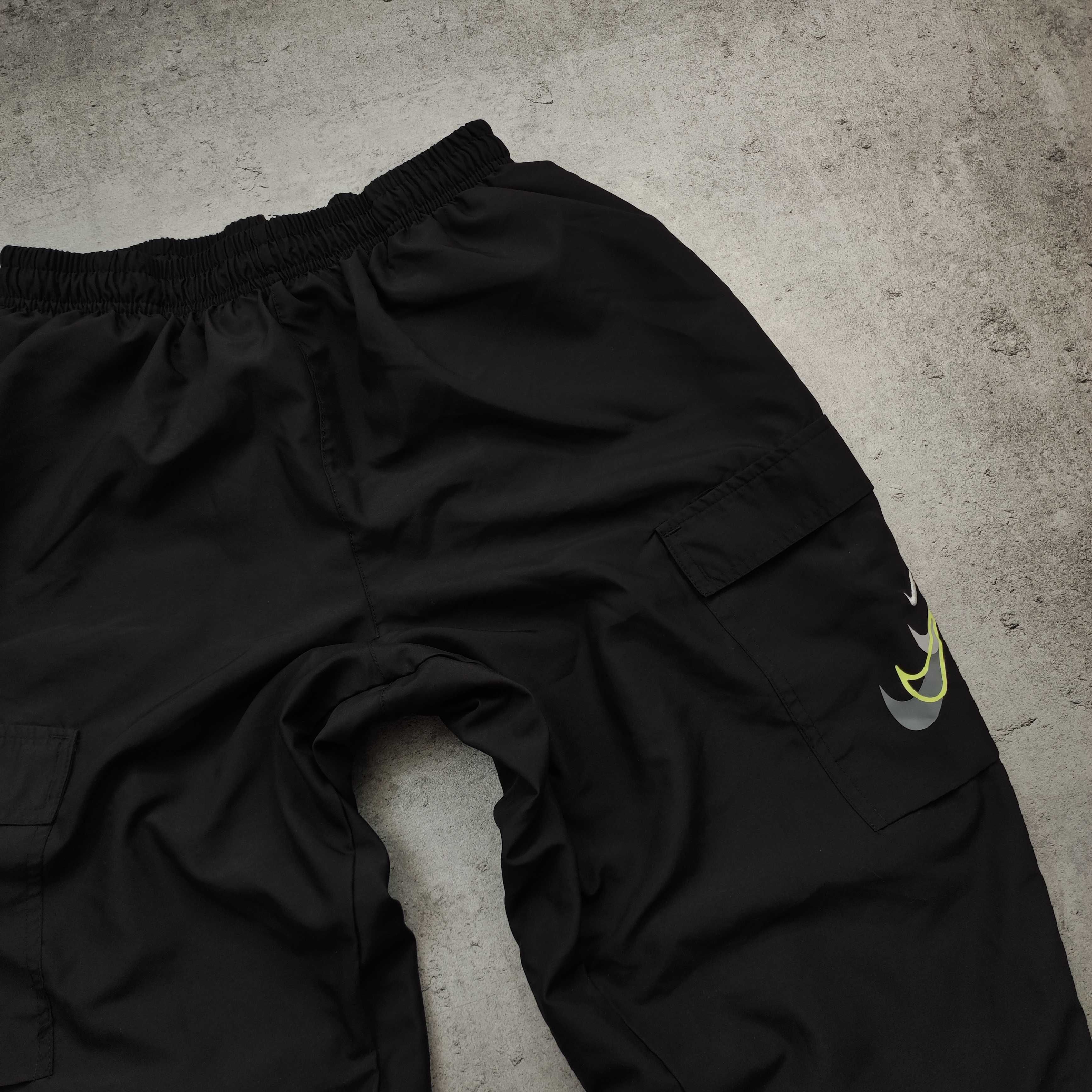MĘSKIE Dresy Sportowe Joggery Technical Nike Cargo Kieszenie Śliskie