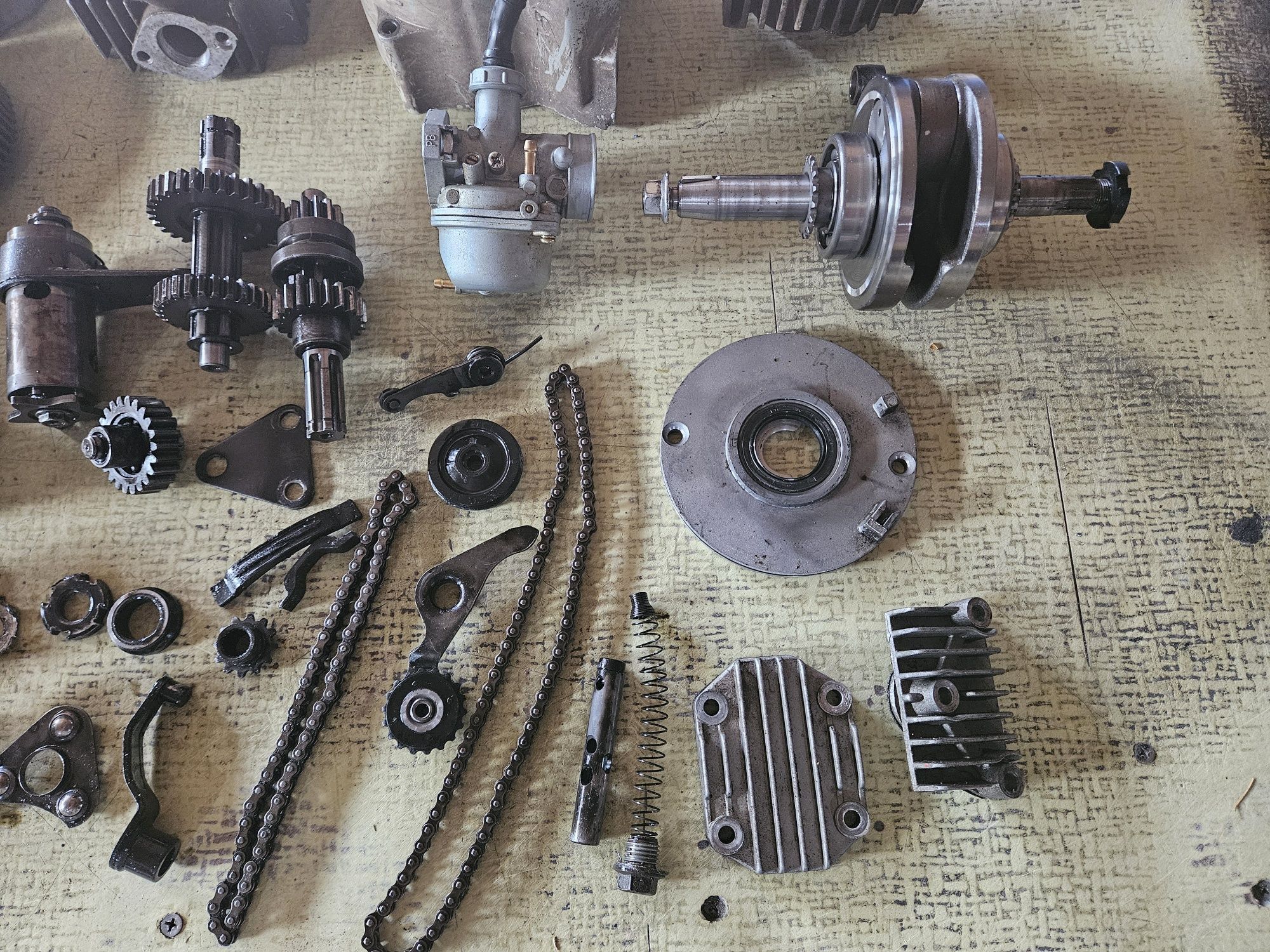 Silnik quad 110/125cc części 152FMI, 152fmh sprzęgło cylinder skrzynia