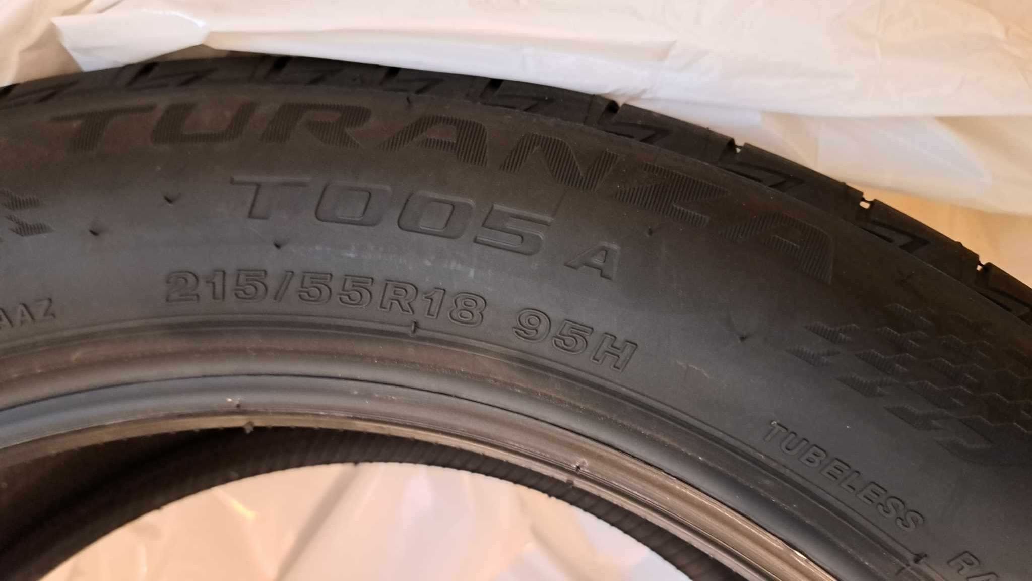 Nowe opony letnie Bridgestone Turanza T005 215/55R18