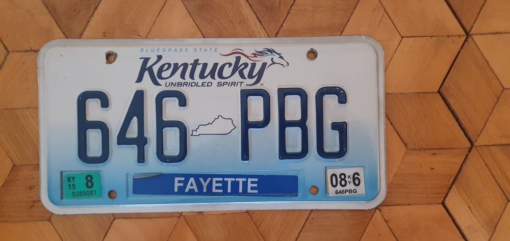 Kentucky tablica rejestracyjna USA oryginal