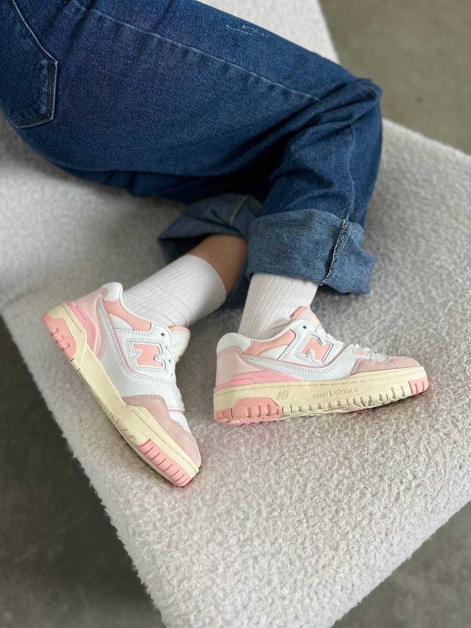 Кроссовки Женские New Balance 550 pink/Нью Беланс/Жіночі Кросівки NB