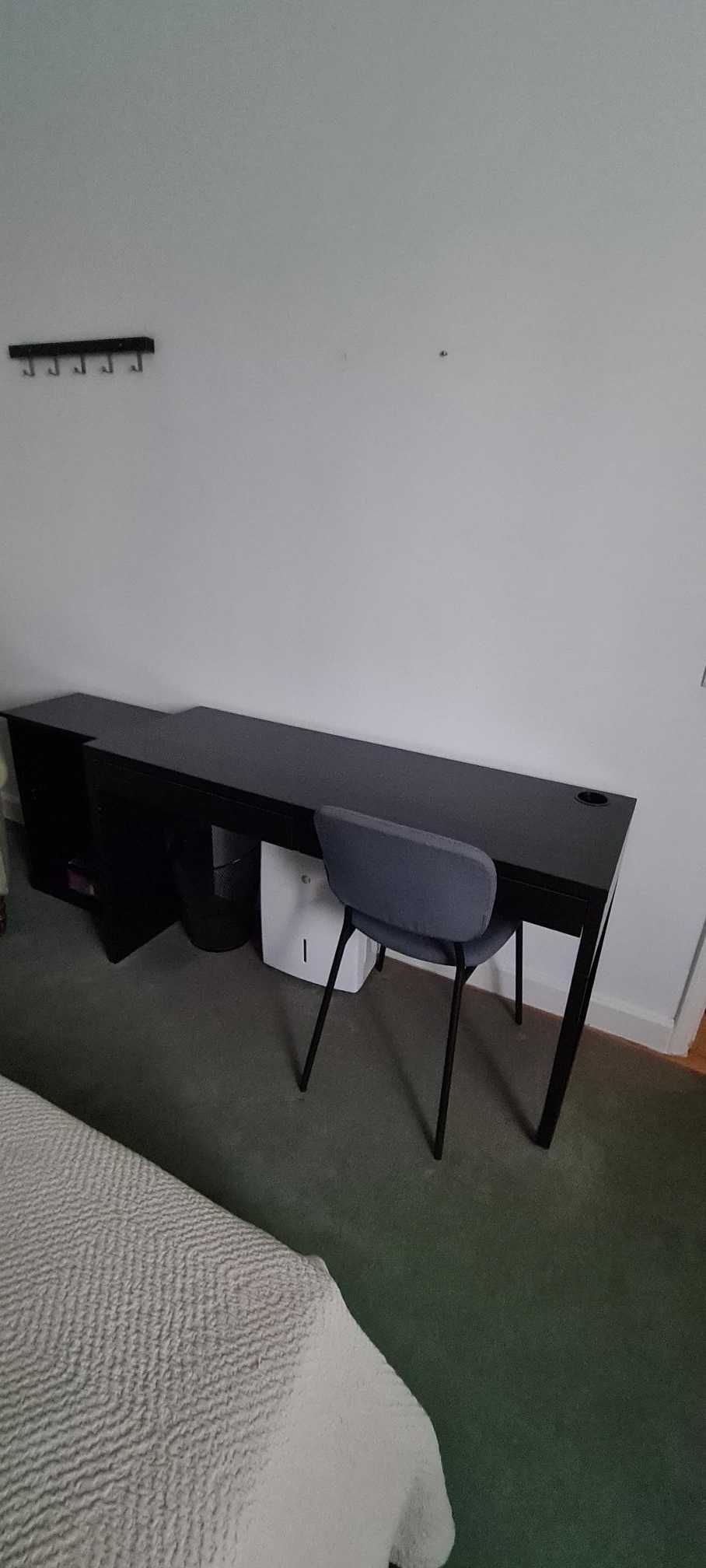 quarto preto MALM IKEA