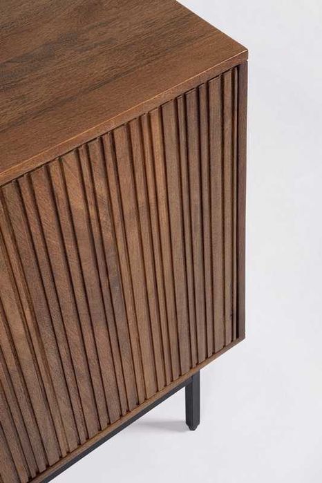 Komoda kredens Tadita lamele drewno mango 4-drzw. 170x40x75cm Bizzotto
