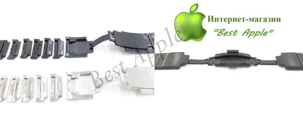 Стальной блочный браслет (ремешок), Link Steel Bracelet for AppleWatch