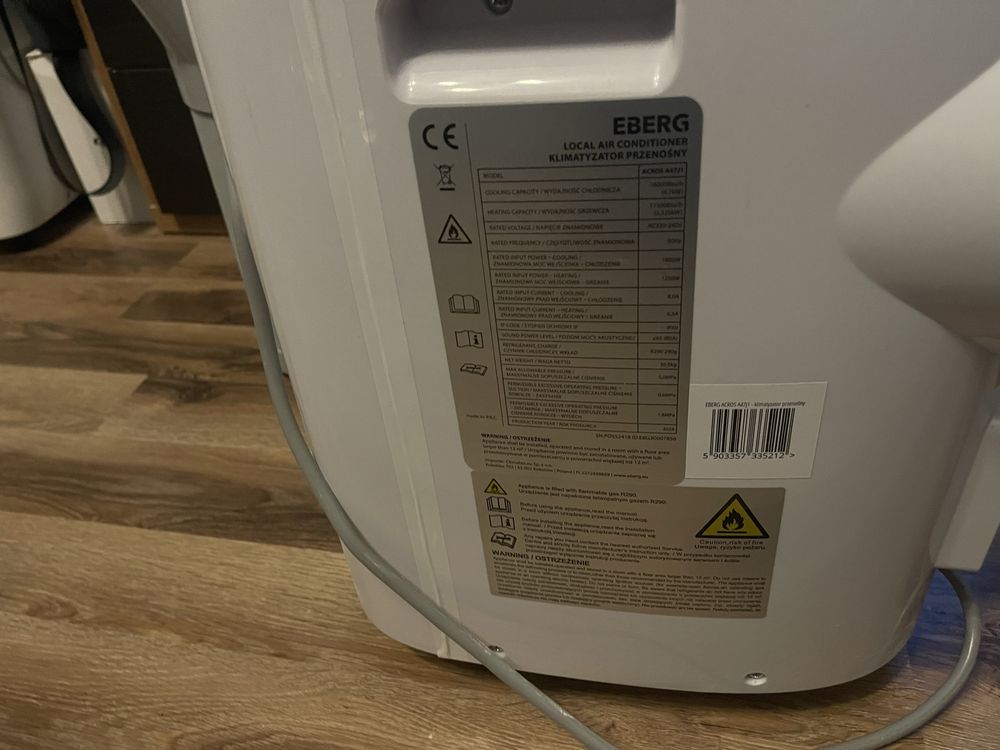 Klimatyzator Eberg Acros 4,7kW, funkcja osuszania i grzania