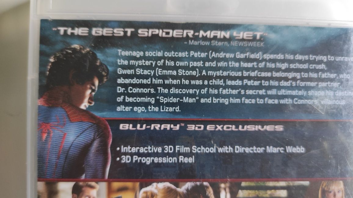 The Amazing Spider-Man 3D Niesamowity Spider-Man płyta Blu-Ray Marvel