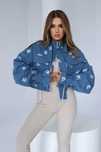 KURTKA Jeans Damska BG Popcorn NIEBIESKI
