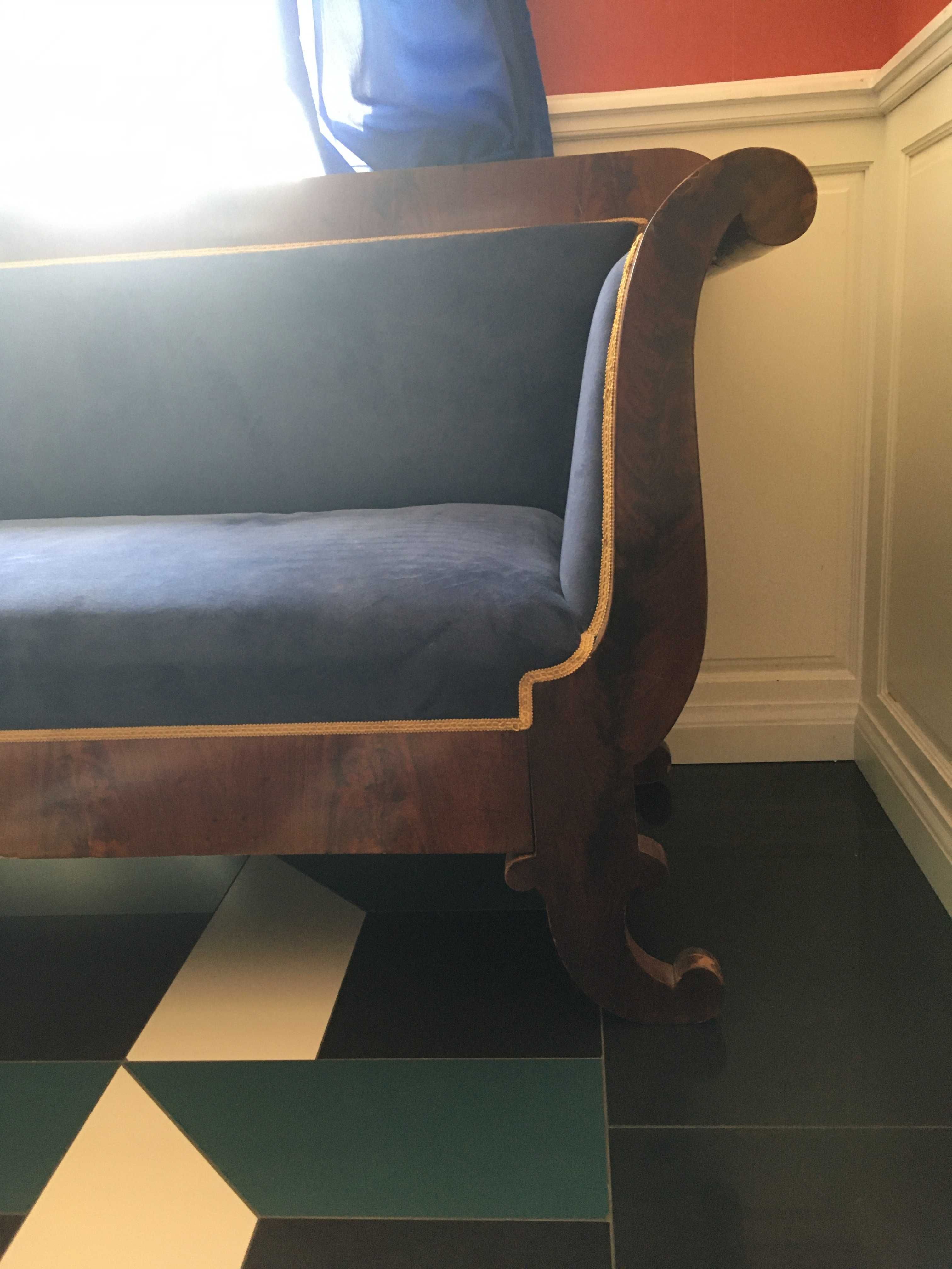 Sofa kanapa Piękny  Biedermeier antyk