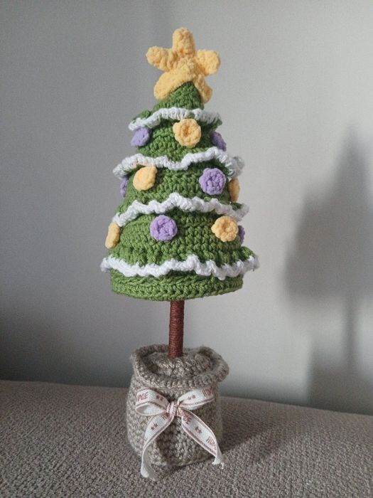 Choinka na szydełku handmade