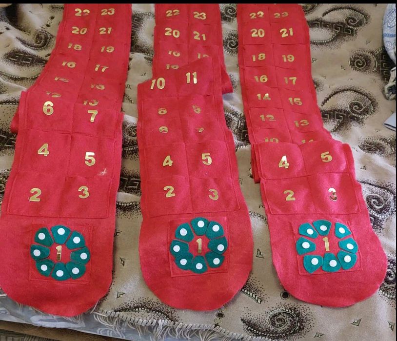 Адвент календар Новой рік Різдво Новорічні прикраси