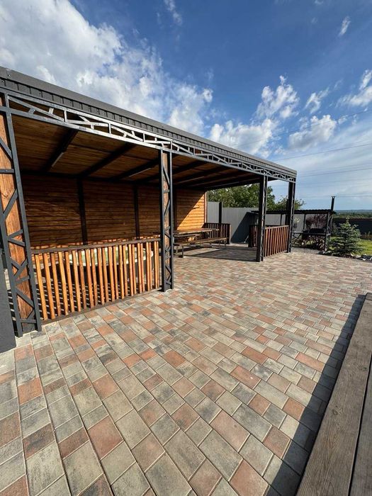 Оренда будинку, альтанка, басейн з підігрівом, баня на дровах та чан