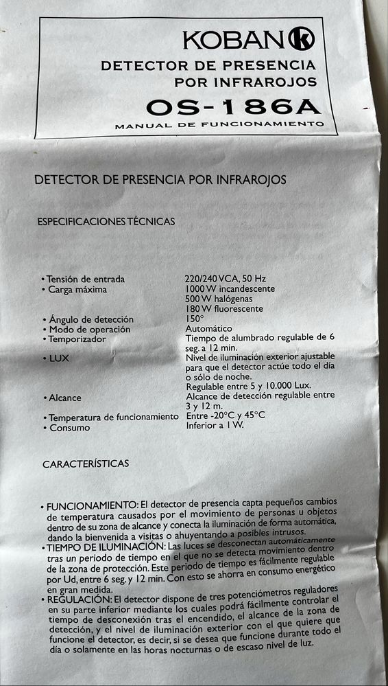 DETETOR DE MOVIMENTO PROFESSIONAL