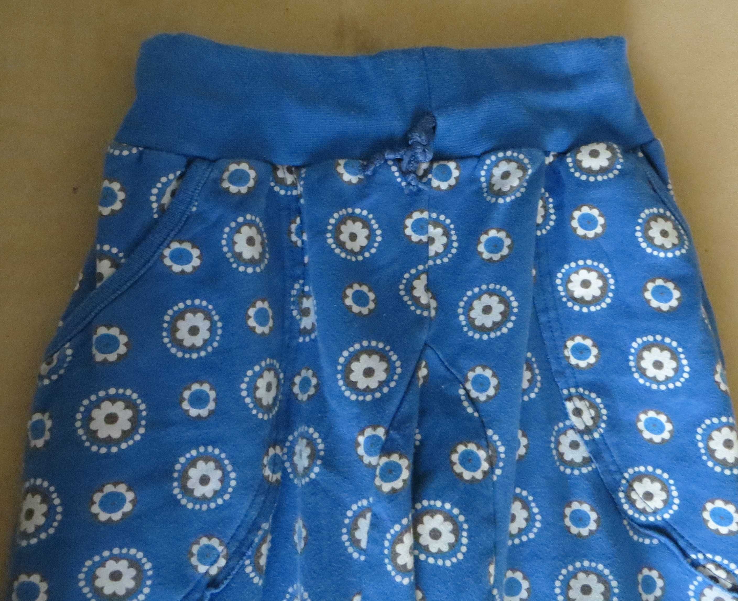 Calças Aladino, c/ bolsos, azul estampado com bolsos - Idade 5/6 anos