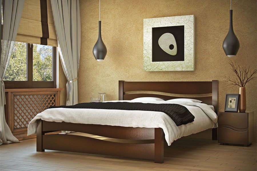 Ліжка з натурального дерева