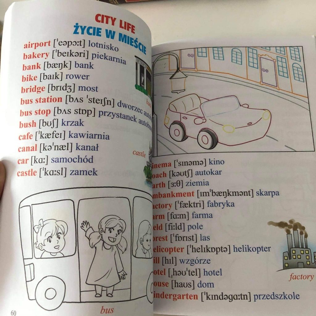 Angielski dla najmłodszych KSIĄŻKA rebusy słówka wymowa NOWA