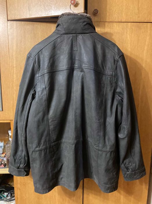 Bugatti куртка шкіряна Австрія розмір L М65 кава з молоком