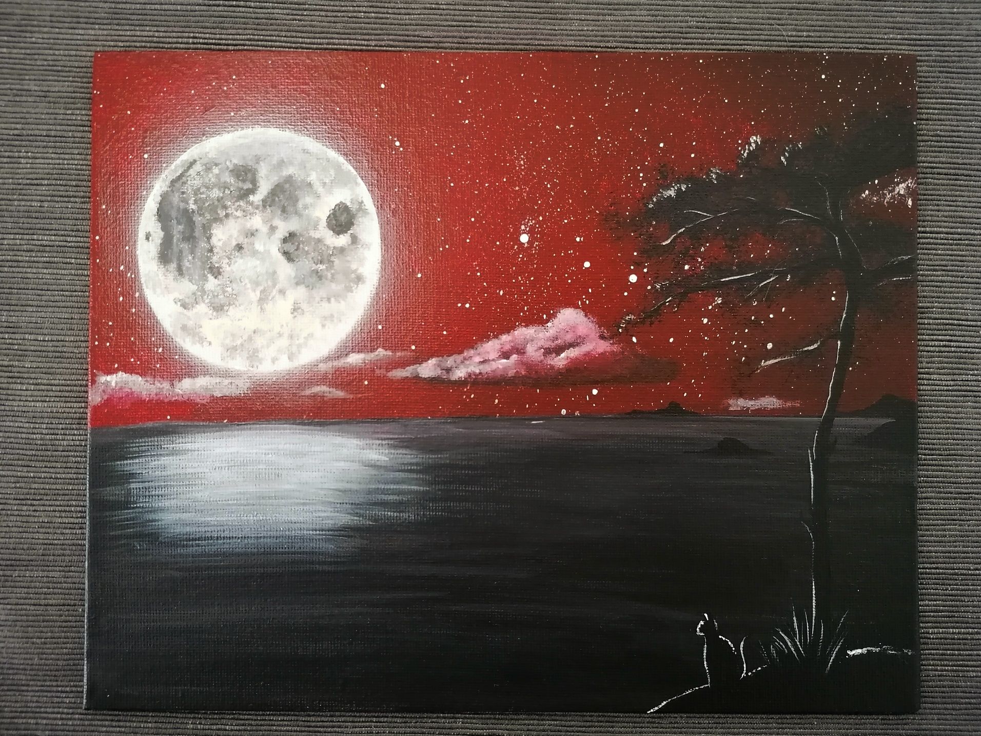Red Moonlight - Pintura