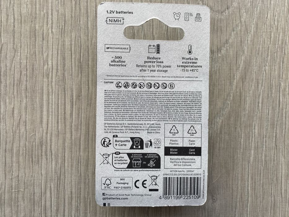 4x Akumulatorki GP AA R6 2100mAh Okazja