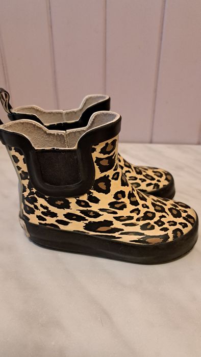 Kalosze w panterkę dla dziewczynki  rozm.22  Nordbjorn