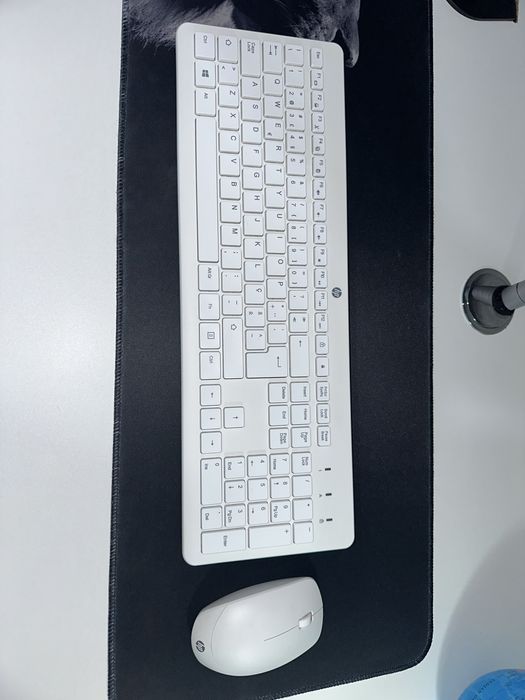 Teclado e mouse sem fio HP230 branco