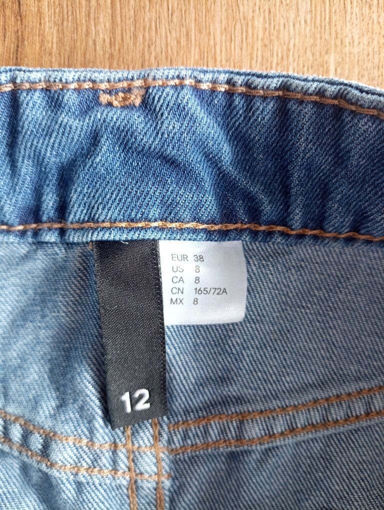 Spódnica mini jeans rozm 38