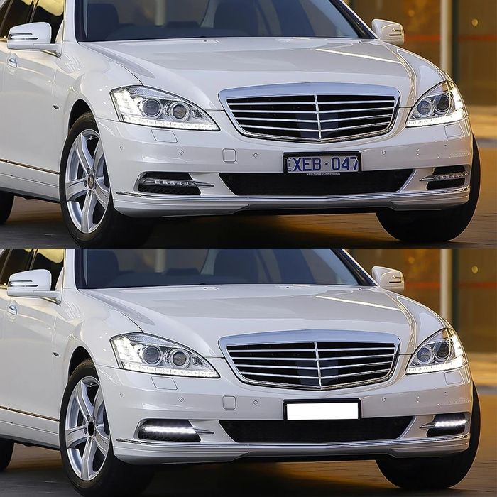 Światła lampy do jazdy dziennej przeciwmgielne LED DRL Mercedes W221 l